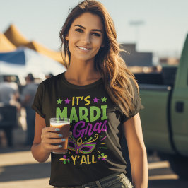 It's Mardi Gras y'all, Funny Mardi Gras トライブレンドＴシャツ