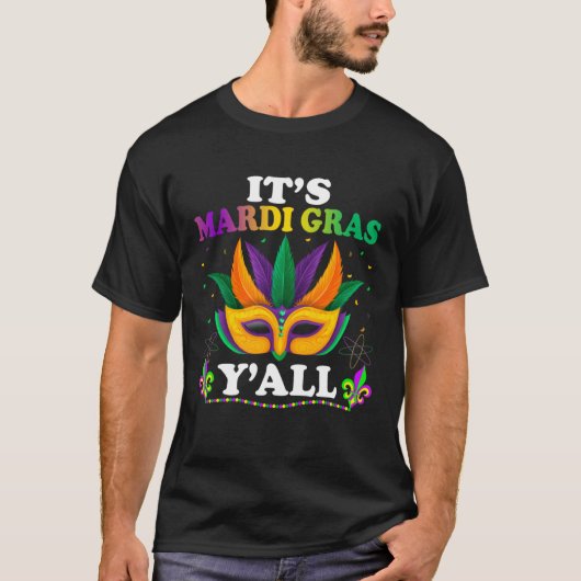 Its Mardi Gras Yall Mardi Gras Outfit for Women Gi Tシャツ (正面)