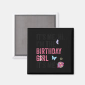 Its Me Hi Im誕生日ガールIts Me Kids Birthda マグネット (正面/裏面)
