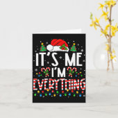 It's Me I'm Everything Funny Christmas Matching Co カード (黄色い花)