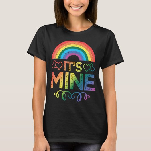 it's mine LGBTQ+ゲイレインボープライドLGBT Love Tシャツ (正面)