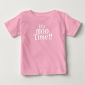 it's Moo Time Eid Adha funny  Baby TShirt  ベビーTシャツ (正面)