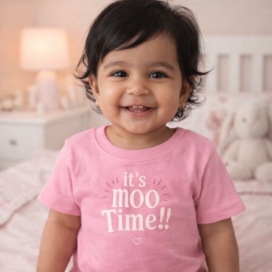 it's Moo Time Eid Adha funny  Baby TShirt  ベビーTシャツ