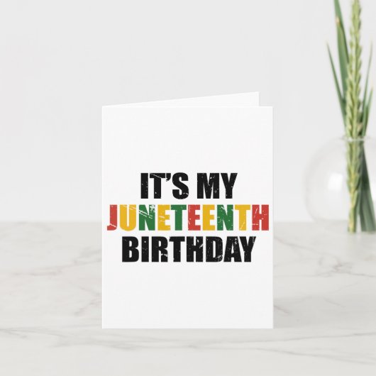 Its My誕生日第11回メラニンプライドアフリカA カード (正面)