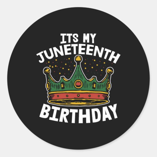 Its My誕生日第11回メラニンプライドアフリカA ラウンドシール (正面)