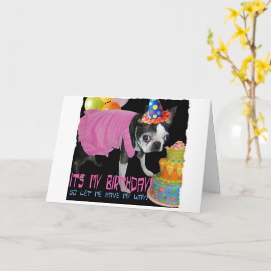 ITS MY誕生日 カード (黄色い花)