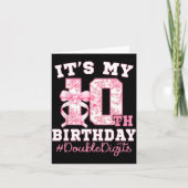 Its My 10th Birthday Girl Double Digits Coquette B カード (正面)
