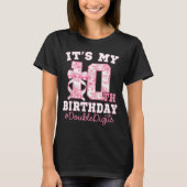 Its My 10th Birthday Girl Double Digits Coquette B Tシャツ (正面)