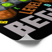 It's My 10th Birthday Pixel Gaming Controller 10 Y ポスター (角)