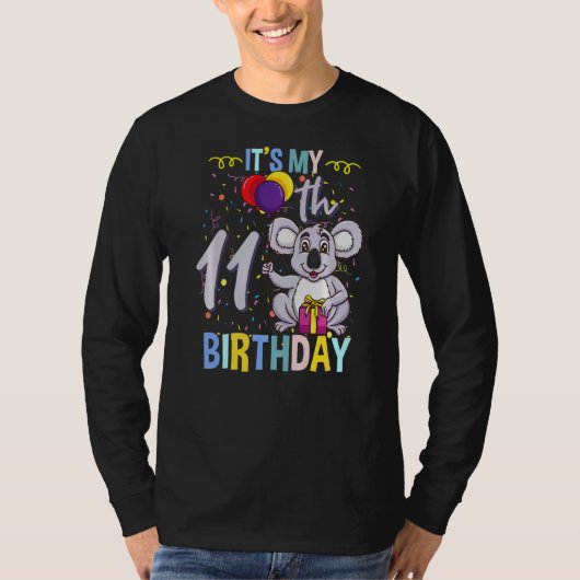 Its My 11誕生日Koala Animal 1 Tシャツ (正面)