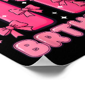 It's My 11th Birthday Coquette Bow Girl Cute 11 Ye ポスター (角)