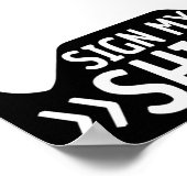 It's My 11th Birthday Sign My Shirt 11 Years Old B ポスター (角)