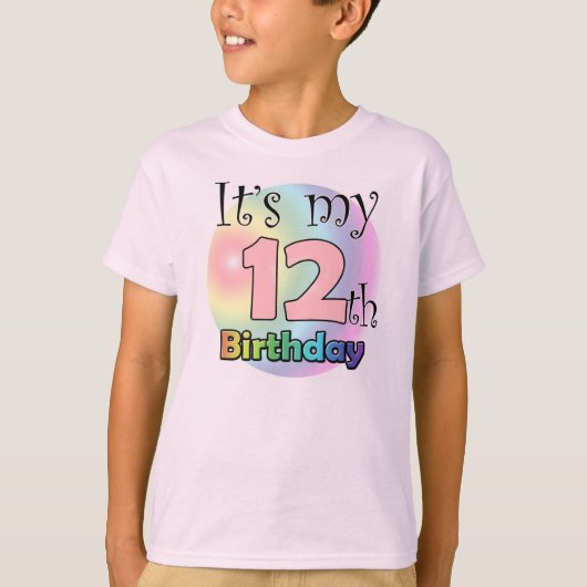 It's my 12th Birthday (pink) Tシャツ (正面)