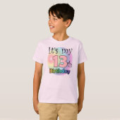 It's my 13th Birthday (roze) Tシャツ (正面フル)