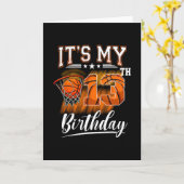 It's My 13th Birthday Sketll Theme 13 Years Old Bi カード (黄色い花)