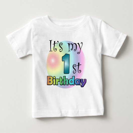 It's my 1st birthday ベビーTシャツ (正面)
