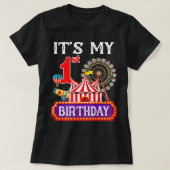 It's My 1st Birthday Ringmaster Circus Theme Carni Tシャツ (デザイン正面)
