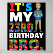 Its My 23rd Birthday Bro Boy Cake Building Blocks  ポスター (正面)