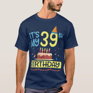Its my 39誕生日ハッピー39年パパMommy Son Tシャツ