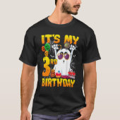 It's My 3rd Birthday Ghost Pumpkin Halloween Party Tシャツ (正面)
