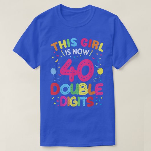 It's My 40th Birthday 1982 This Girl Is Now 40 Yea Tシャツ (デザイン正面)