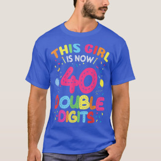 It's My 40th Birthday 1982 This Girl Is Now 40 Yea Tシャツ