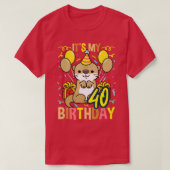 Its My 40th Birthday Otter  Tシャツ (デザイン正面)