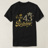 It's My 43rd Birthday Diamond Crown 43 Yrs Old Mad Tシャツ (デザイン正面)