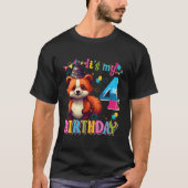 Its My 4Th 4 Red Panda Tシャツ (正面)