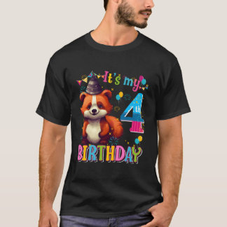 Its My 4Th 4 Red Panda Tシャツ