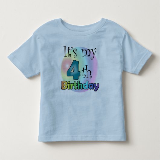 It's my 4th Birthday トドラーTシャツ (正面)