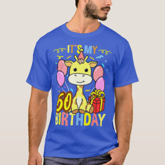Its My 50th Birthday Giraffe Lover  Tシャツ