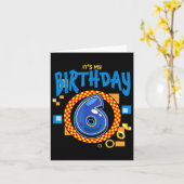 Its My 6誕生日Boy Family Matchingパーティービデオ カード (黄色い花)