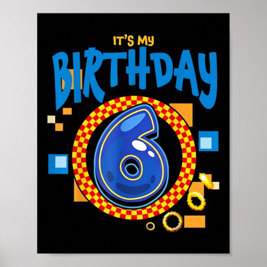 Its My 6誕生日Boy Family Matchingパーティービデオ ポスター (正面)