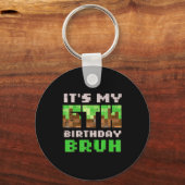 Its My 6th Birthday Bruh Xel Gamer 6 Bday Gaming B キーホルダー (正面)