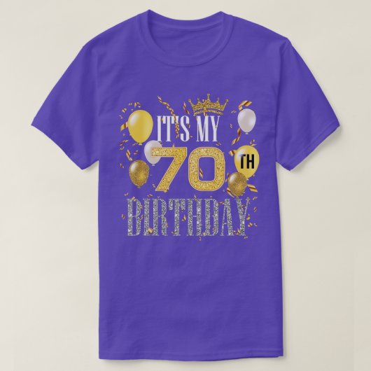 Its My 70th Birthday Cool 70 Years Old Birthday Pa Tシャツ (デザイン正面)