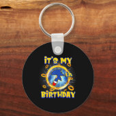 It's My 7th Birthday Boy Family Matching Party Fun キーホルダー (正面)