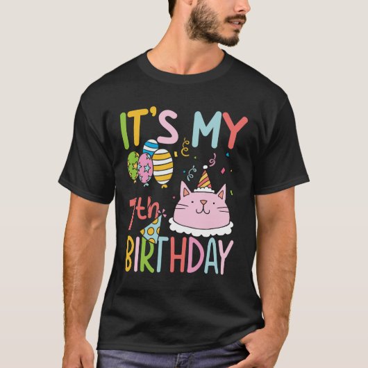 It's My 7th Birthday - Cat Tシャツ (正面)