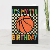 It's My 7th Birthday Sketll 7 Year Old Player Love カード (正面)