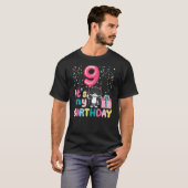 It's My 9th Birthday Cat Lover 9 Years Old Girls B Tシャツ (正面フル)