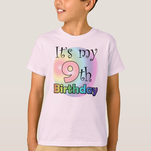 It's my 9th Birthday (girl) Tシャツ (正面)