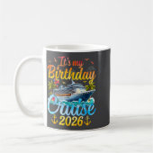 It's My Birthday Cruise 2026 Party Cruise Birthday コーヒーマグカップ (左)