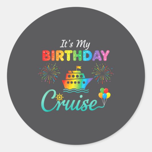 It's My Birthday Cruise, Birthday Cruise Squad Fam ラウンドシール (正面)