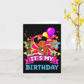 It's My Birthday Girl Gracie Nk Doll Family Decora カード (黄色い花)