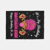 It's My Birthday Sagittarius Queen Happy Birthday  フリースブランケット (正面(横))