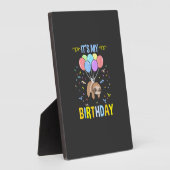 Its My Birthday Sloth T-Shirt フォトプラーク (側面)