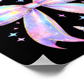 It's My Birthday Tie Dye Coquette Bow Butterfly Bi ポスター (角)