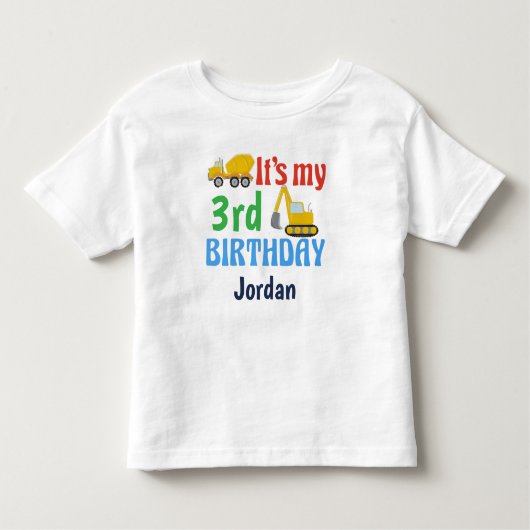 It's My Birthday Tractor T-Shirt トドラーTシャツ (正面)