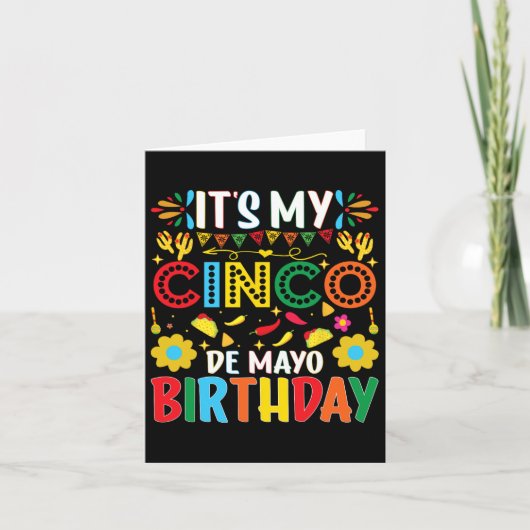 Its My Cinco De Mayo誕生日ハッピーシンコデマヨ カード (正面)
