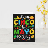 Its My Cinco De Mayo誕生日2024 おもしろい Cinco De カード (黄色い花)